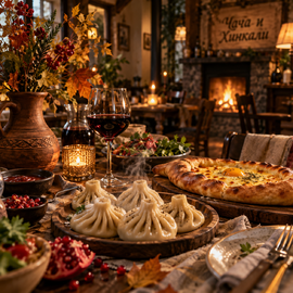 Осень начинается со вкусных встреч в кафе «Чача и Хинкали»